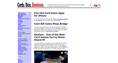Desktop Screenshot of cardsdicedominoes.com