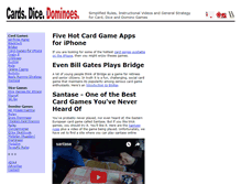Tablet Screenshot of cardsdicedominoes.com